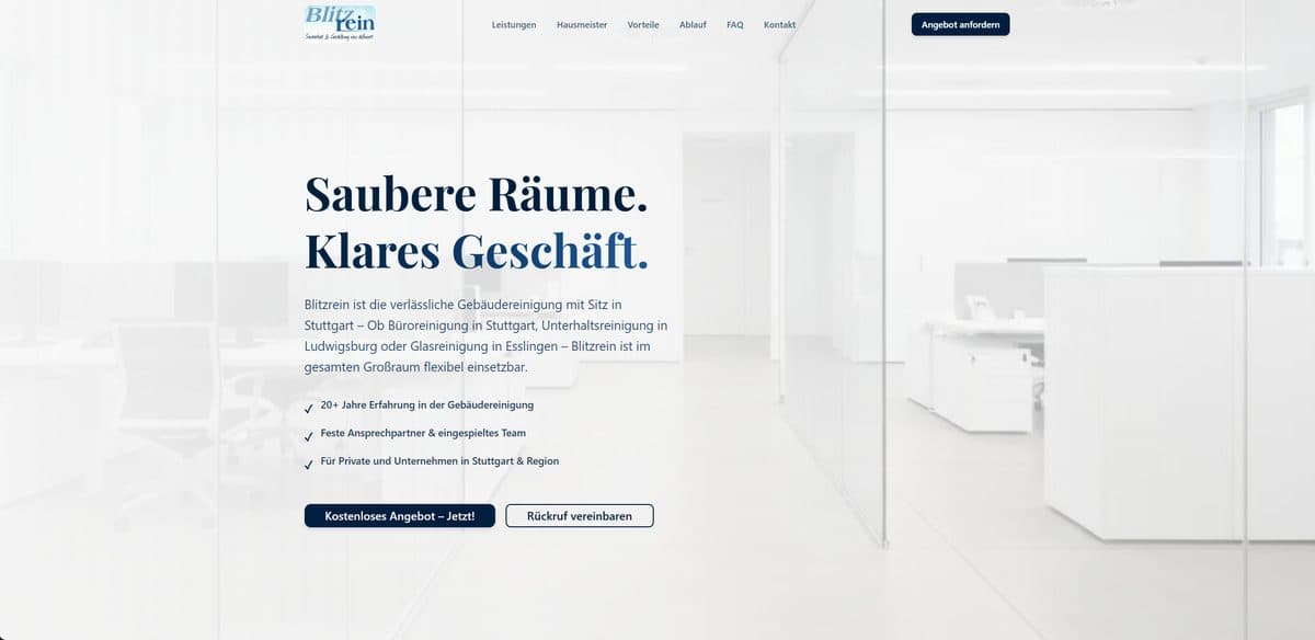 Blitzrein – Kundenprojekt von Synora AI