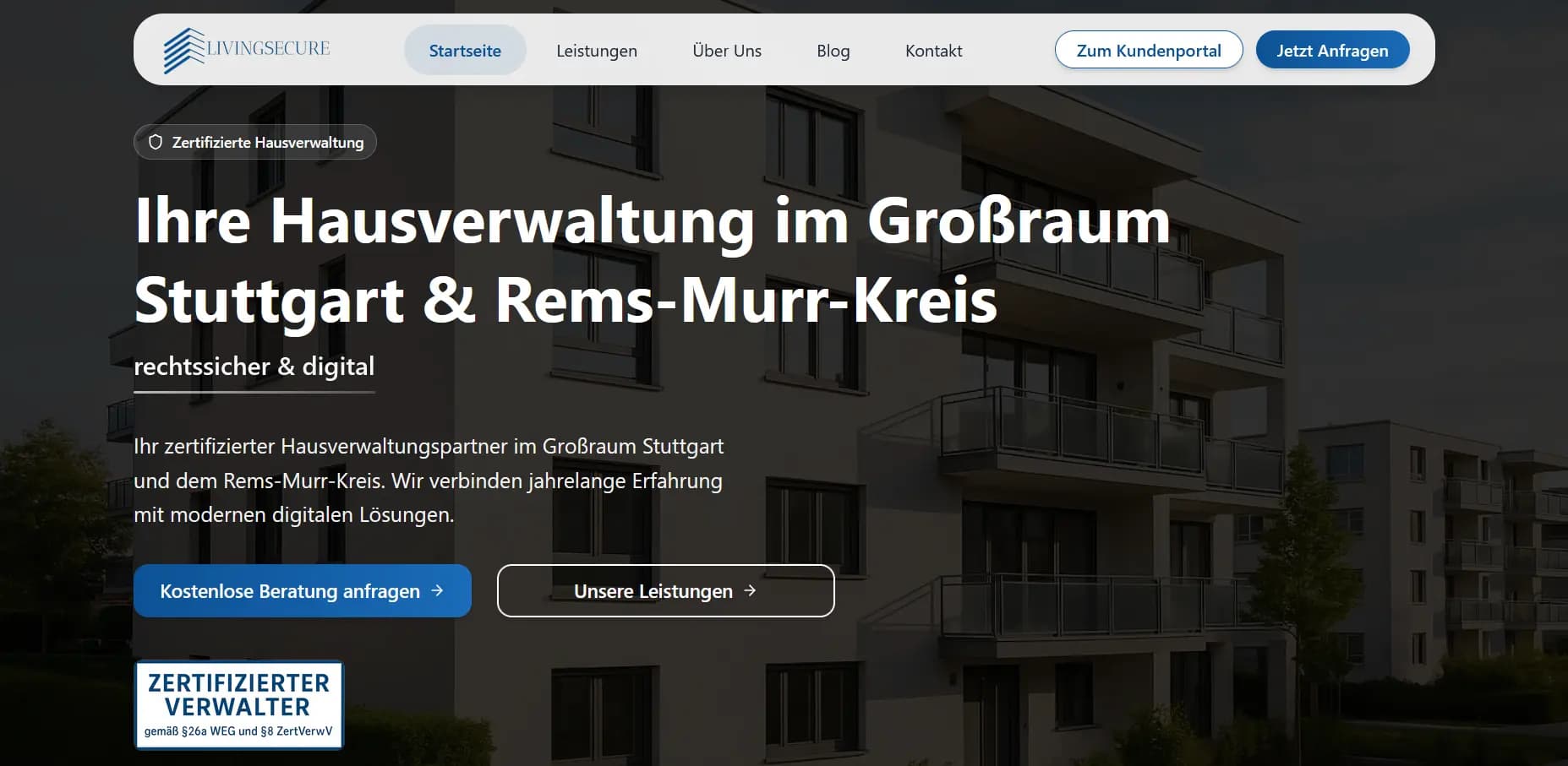 LivingSecure GmbH – Kundenprojekt von Synora AI